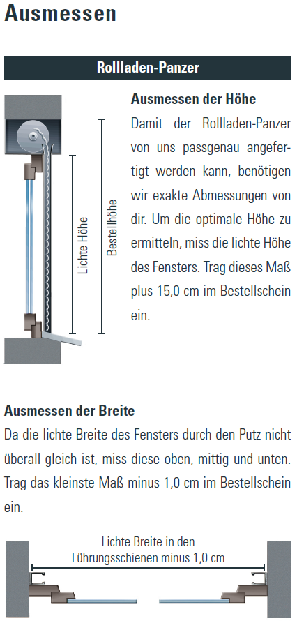 PVC Rolladenpanzer System Mini Schellenberg Rolladen Maßanfertigung Grau Auswählbar: Breite 50-160 cm Höhe 100-230 cm Farben Weiß